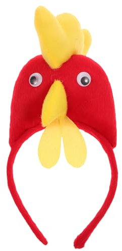 Amosfun Lustiges HüHnerkostüM Set FüR Kinder Und Erwachsene - Hahn Haarband FüR Halloween, Karneval Und KostüMpartys