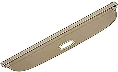 TOYSPY Laderaumabdeckung Auto Kofferraum Schutz Abdeckung Cargo Cover für VW Golf 6 Mk6 2008-2017,Einziehbare Kofferraumabdeckung Rollo Hutablage zubehöR,B-beige