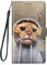 Draamvol für iPhone 6S Hülle iPhone 6 Hülle Flipcase Leder Klapphülle Brieftasche Schutzhülle Kartenfächer Holster Handytasche für iPhone 6S/ 6 HandyHülle, Katze
