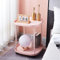 GHBXJX Modern Couchtisch mit Rollen, Kleiner Nachttisch Beistelltisch Klein Wohnzimmertisch, Mobiler Couch Tischchen Wohnzimmer, Schlafzimmer, Balkon, Gestell aus Metall, 43x43x54 cm,Rosa