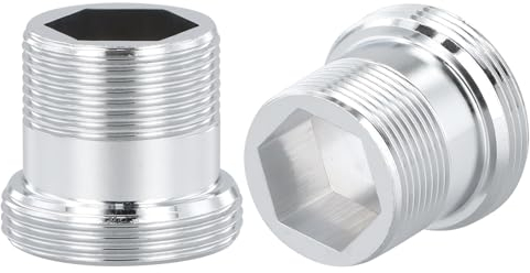 Cozlly 2 Pezzi Adattatore per Rubinetto in Metallo, Filettatura Maschio Connettore Adattatore, Connettore Rubinetto Acqua, Rubinetto Aeratore Connettore per Rubinetto Cucina Depuratore (M22 - M18)