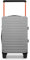 British Traveller Handgepäck Koffer Trolleys 57.7x37.8x23cm Reisekoffer TSA-Schloss Rollkoffer 100% PC Hartschalenkoffer Grau