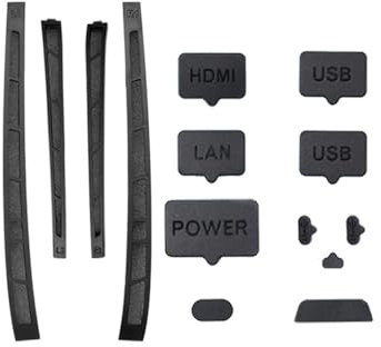 14Pcs Bouchon anti-poussière Pour PS5 Slim console Protecteur anti-poussière en silicone Stopper Kit anti-poussière Écran anti-poussière Housse anti-poussière pour PS5 slim Accessoires