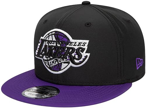 New Era NBA 9FIFTY Infill Cap Los Angeles Lakers Black/Purple (DE/NL/SE/PL, Alphanumerisch, S, M, Weiß)