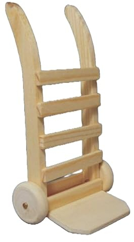 Melody Jane Dolls Houses Puppenhaus Sackkarre Holzkarre Handwagen Miniaturarbeit Zubehör 1:12