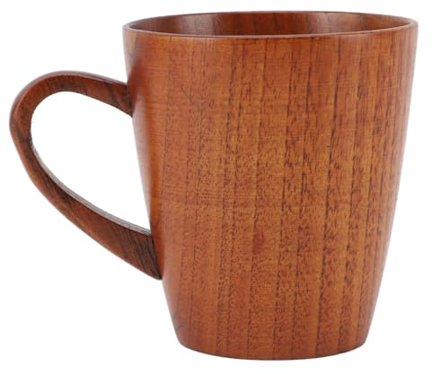ZPSHYD Tasse à Café en Bois Fabriquée à la Main 250 ML – Petite Tasse en Bois avec Poignée pour Homme Et Femme – Idéale pour Les Voyages pour Le Thé Et Les Boissons