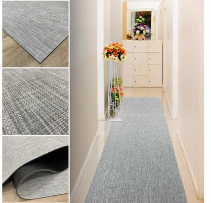 Tadi & Imperio1979 Alfombra Vinílica Entrada 60x150 - Exterior, Cocina, Salón, Recibidor - Vinilo Trenzado