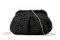Jywmsc Straw Clutch Purse for Women Cloud Dumpling Pouch Straw Crossbody Shoulder Handbag Summer Beach Woven Bag