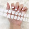 YANZEFEI Semi Cured Gel Nails Strips,22pcs Semi Cured Gel Nail Polish Strips Gel Nail Stickers,French Gel Nail Wraps | Gel Nail Stickers Self-Adhesive Gel Nail Stickers | UV Light Required