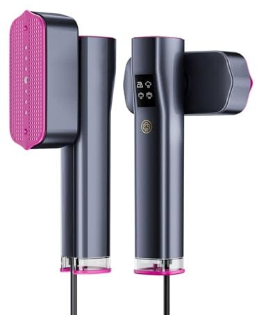 TOPPLEE Plancha Vertical Vapor, 2 en 1 Vaporizador de Mano para Ropa y Plancha para Ropa, Plancha Vertical Portátil de 1300W, 10 Minutos de Vapor Continuo, Vaporizador de Ropa para Viajes y Hogar