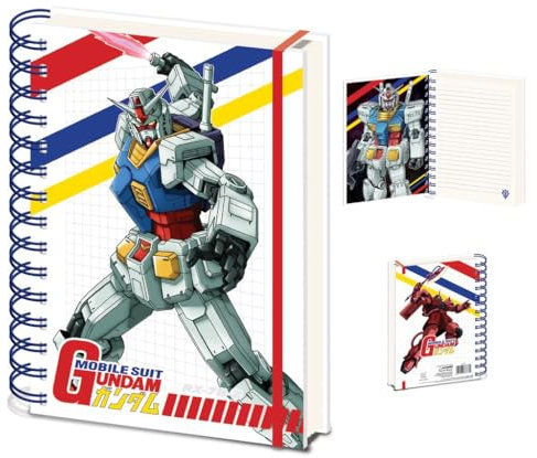 Bold Design for Sci-Fi Fans Pyramid International Gundam Notizbuch mit Spiralbindung, A5, farbig geschnitten