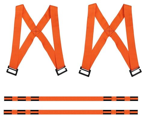 Trageschultergurt für schwere Lasten – 2er Set, verstärkte Tragegurte für Möbel, Umzug, Elektrogeräte – Ergonomische Hand- und Schultergurte für sicheren Transport, rückenschonend und ermüdungsfrei