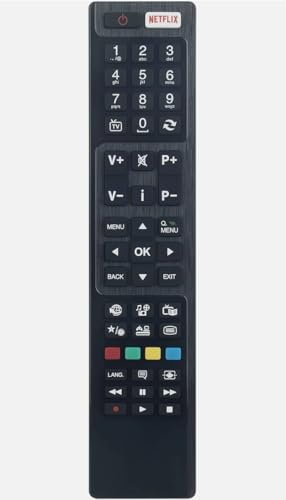 RC48125 Replacement Remote Control Fit for Panasonic TV TX-24C300B TX-32C300B TX-40C300B TX55CR430B TX-55CR430B TX48CX400B TX-48CX400B TX40CX400B TX-40CX400B 24CW304 32CW304 TX24C300 TX32C200 30089237