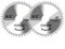 2pcs 115mm Circular Saw Blade 4.5 Angle Grinder 40 Teeth Carbide Tipped Saws for Woodworking Wood Cutting Bore Steel Carbide Finishing Saws Disc for Wood Plastic Tire Rubber