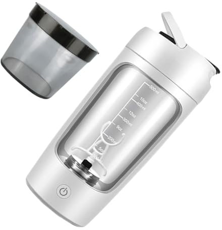 Shaker électrique avec compartiment en poudre 650 agitateurs de protéines agitateur mélangeur de protéines rechargeable pour secouer les protéines