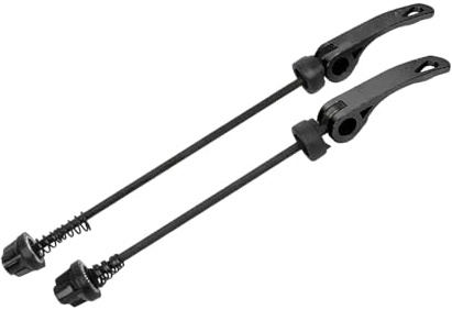 harayaa Vorder Und Hinterradachse mit Schnellspanner für Mountainbikes Und Rennräder, Leicht Und, Fahrradzubehör, Schwarz