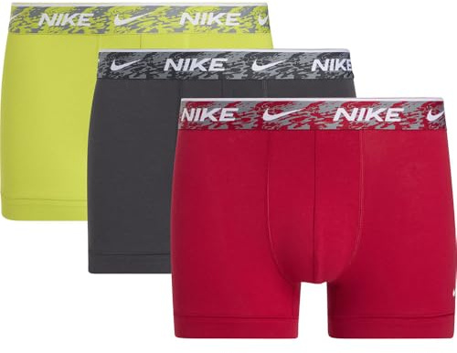 NIKE Trunk 3 Stück, Größe X-Large TK8 - Gym Red Anth BRI CTS Warp MRB X-Large