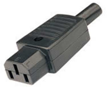 3 Pin Kettle Female Plug IEC Mains Connector C13 6A