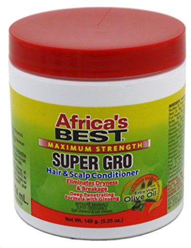 Africas Best Super Gro Maximum Hair & Scalp Conditioner 155 ml (Pack of 6)