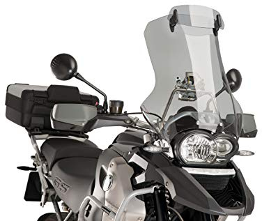 Puig 5916H Touring Windscreen With Visor improved wind protection, Smoke