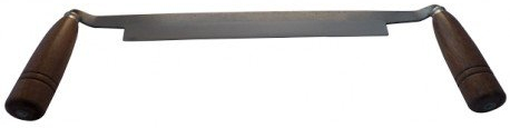 Zugmesser, gerade mit 2 Holzheften - Made in Italy