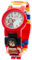 LEGO DC Comics 8020271 Super Heroes Wonder Woman Kinder-Armbanduhr mit Minifigur und Gliederarmband zum Zusammenbauen, blau/rot, Kunststoff, analoge Quarzuhr, Junge/Mädchen, offiziell