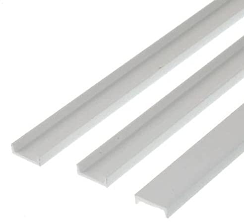 U-Profil, 350x6,3x2,0 mm - 1/4, 3 Stück