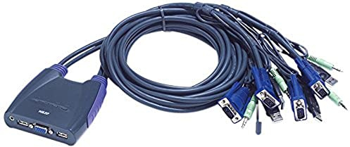 4-Port USB VGA/Audio Cable KVM Switch (1.8m) CS64U ATEN (up to 2048 x 1536; DDC2B) support - Windows, Linux, Mac, Sun