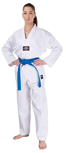 S.B.J - Sportland Taekwondo Anzug/Dobok Kampfsportanzug Basic ohne Rückenaufdruck 140 cm