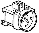 Prise de courant modulaire 20A 400V~ - 3P+N+T àéclips - 3,5 modules