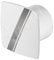 Bathroom Extractor Fan with Timer and humidistat 4 100mm White with Silver Shiny Strips
