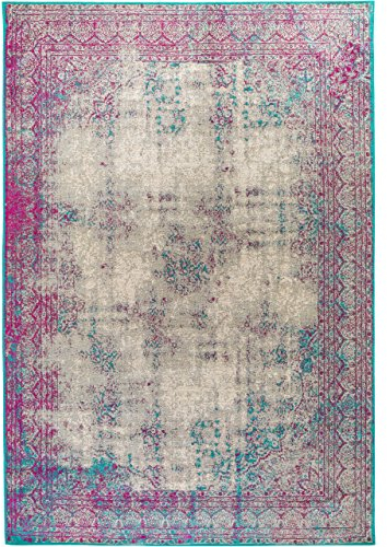 Benuta Flachgewebe Teppich Frencie Baroque Lila 120x180 cm/Pflegeleichter Teppich für Flur und Andere Wohnräume