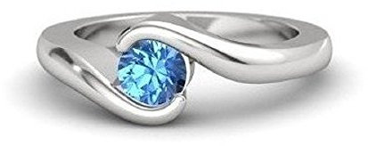 RS Jewels Damen - 925 Sterling-Silber Sterling-Silber 925 Blautopas