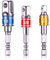 Adattatore a Bussola Newder 3 Pezzi Socket Adapter Set 1/4'' 3/8'' 1/2'', Adattatore Socket Bit Socket Adattatore Esagonale Impact Square Drive Hex Power Drill Bit