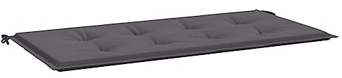 vidaXL Gartenbankauflage, Bankauflage Sitzkissen Outdoor, Polsterauflage Auflage für Gartenbank, Bankpolster Bankkissen, Anthrazit 100x50x4cm Oxford-Gewebe