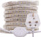 GQL 15m LED Strip AC 220V 240V IP65 Waterproof 3014 SMD 120LEDs/m Commercial Rope Light, Cold White Ribbon for Home Kitchen Cabinets Ceiling Garden Decoration UK Plug