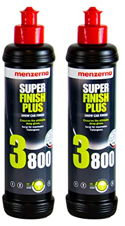 2x MENZERNA Super Finish Plus 3800 Hochglanzpolitur Politur Glanzpolitur 250 ml