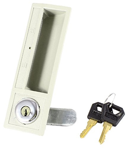 Aexit House Shop Grey Finger incasso maniglia armadio porta serratura in plastica w 2 chiavi ID: 723115