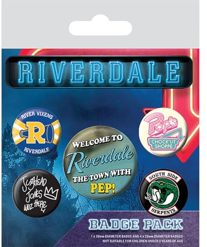 Riverdale BP80679 Abzeichen, Metall, Mehrfarbig, 10 x 12.5cm, 4