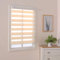 Doppelrollo Klemmfix Ohne Bohren 60cm x 160cm Duo Rollo, Zebrarollo Seitenzugrollo Easyfix für Fenster & Türen - Cream