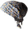 Cool4 Sommer Kopftuch Strand Bandana Meer Beanie Sonne Sonnenschutz Mütze Chemo Cap A04 (Natur blau rosa gelb geblümt)