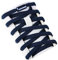 Olukssck 2 Paires Élastiques Lacets Plats avec Fermeture en Métal, sans Nœuds Cravate pour Enfants et Adultes, de Sport Chaussures Toutes Les Chaussures, Bleu Marine, 100, (Wl-C034)