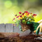 50 Pack Grey Cobbled Stone Effect Garden Lawn Edging Plant Border, ABS Plastic Garden Border Flower Bed & Grass Edging, Hammer Not Included