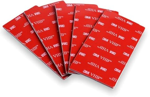 3M VHB Doppelseitiges Klebeband aus Acrylschaum, rechteckig, wasser- und hochtemperaturbeständig, für Auto, Haus und Büro (25 mm x 50 mm) (50 Stück)