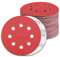 Schleifpapier 125mm Klett 240 Körnung Schleifscheiben für 8 Loch Exzenterschleifer (100 Stück)