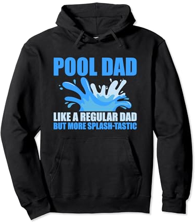 Pool Dad Design für Schwimmbad Guy Pullover Hoodie