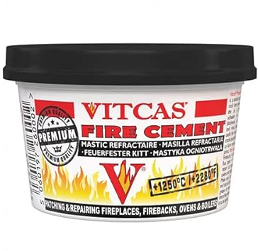 ChimFit Black Fire Cement 500g Putty Tub in Pail