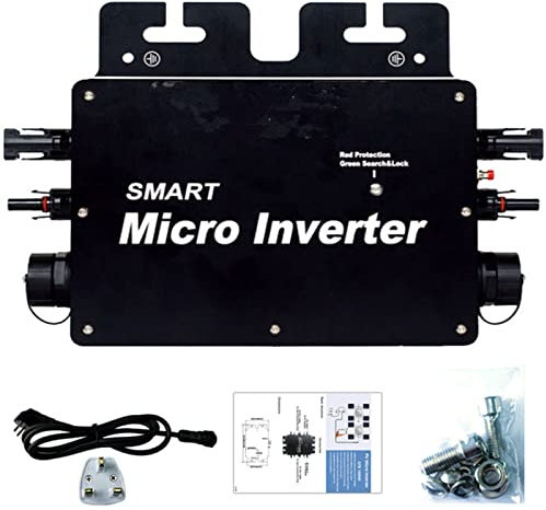 RCBDBSM GTB-600W/800W Grid Tie Inverter, Micro Wasserdichter, MPPT/Reine Sinuswellenausgabe, Wasserdichter Grid-Tie-Konverter mit WiFi-Handyüberwachung, Reine Sinuswellenausgabe,220V-600W