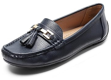 DREAM PAIRS Femmes Mocassins Confortables Loafers pour Femmes Chaussures Basses Marine SDLS2320W-E Taille 39 (EUR)