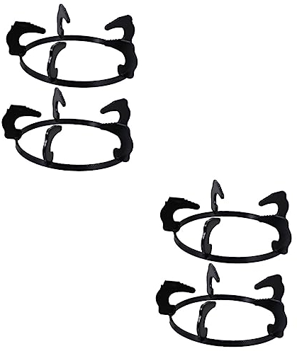 BESTonZON 4 Pièces Support De Cuisinière À Gaz Wok En Acier Inoxydable Brûleur À Gaz Wok Pour Table De Cuisson À Induction Wok Support Rack Support Wok Pour Fonte Wok Accessoires De